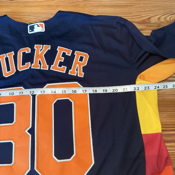 Houston Astros Jersey NWT Nike #30 Tucker Men’s LG Blue MLB Baseball NEW - Picture 8 of 10